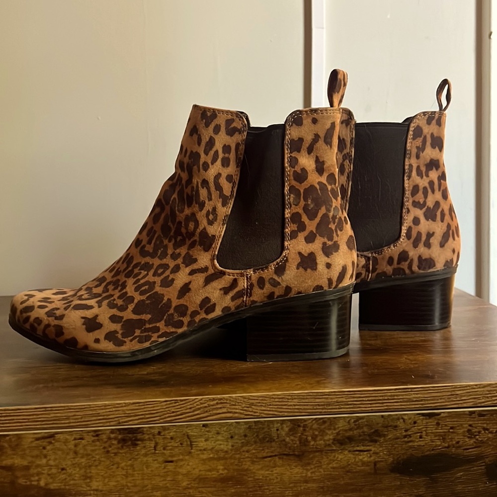 Cheetah Print Booties,